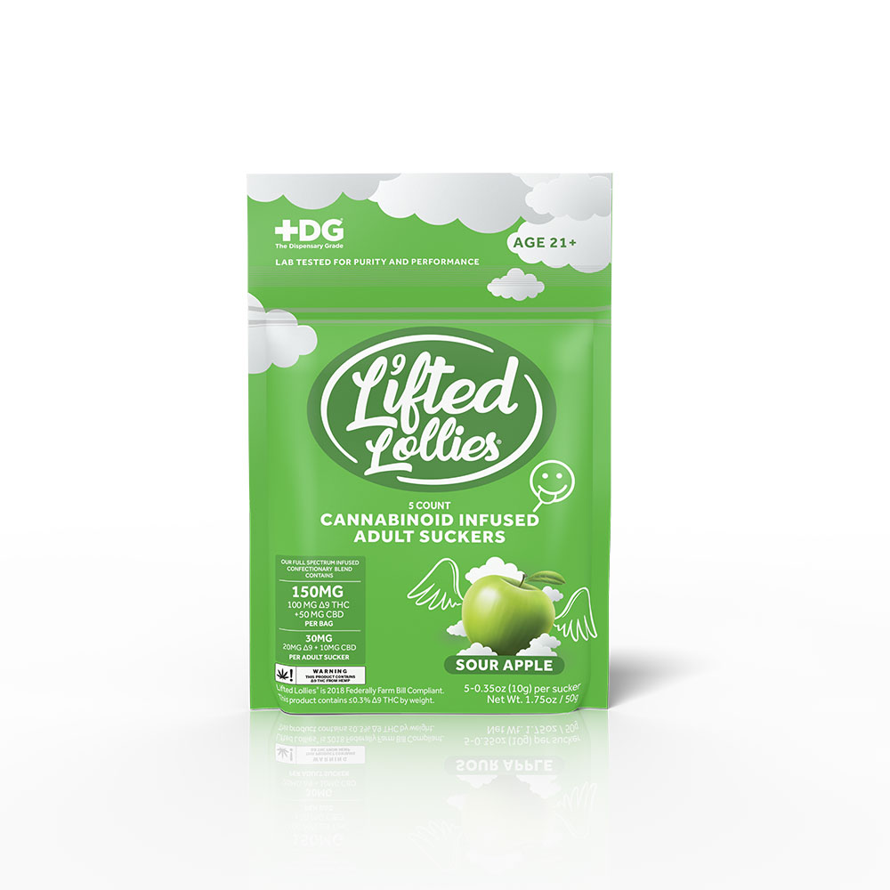 5ct Pack Sour Apple - Lifted Lollies Pack