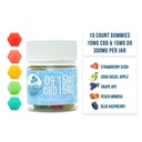 D9 15mg + Cbd 15mg - Palms Gummy 10Ct