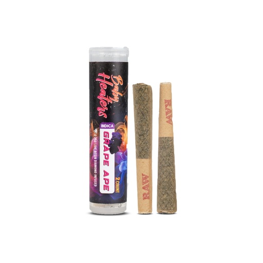 [00198715196184] Grape Ape - Baby Heaters Pre-Roll 0.75g/2Ct 